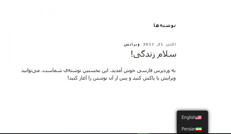 استفاده از سایتهای چند زبانه در وردپرس